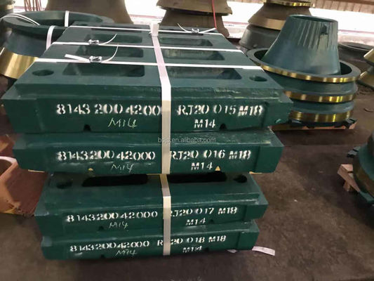 OEM CJ412 돌 턱 분쇄기에 대한 턱 판 EN124 표준에 적합합니다.