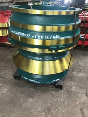 고 망간 강철 광산 시몬스 코너 크레셔 예비 부품 HP300 HP400 HP500 볼 라이너 맨트 및 콩코브