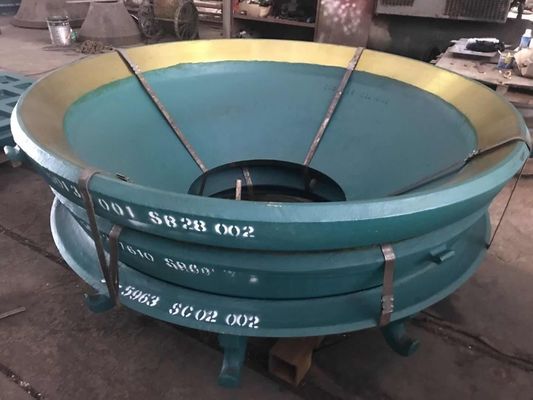 시몬스 스톤 크레셔용 고만간스 철강 콩코브 볼 라인어 1000kg 무게 제한