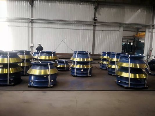 고 망간제철 콩크레셔 착용 부품 Mn18Cr2 볼 라인어 구석 및 맨트 HP400